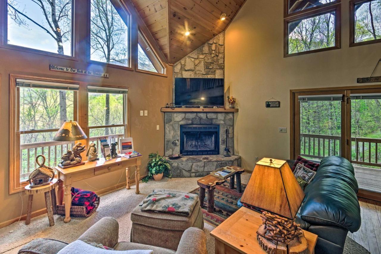 Spacious Maggie Valley Cabin With Hot Tub And Mtn View Dış mekan fotoğraf